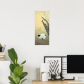 菱田春草ネコと梅 ポスター (ホームオフィス)