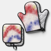 萌え花火お祝い 鍋つかみ&鍋敷きセット (正面/裏面)