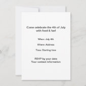 萌のハッピーファースト4thの7月招待状 招待状 (裏面)