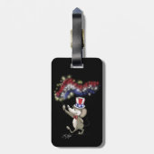 萌の幸せ7月4日の夜の荷物タグ ラゲッジタグ (裏面縦)