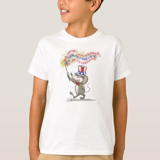 萌の幸せ7月4日キッドTシャツ Tシャツ (正面)