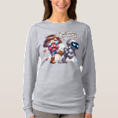 萌萌え私のチャットボットのボーイフレンドは私と別れた Tシャツ (正面)