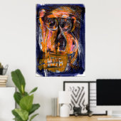 萎縮していない頭部 ポスター (ホームオフィス)