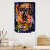 萎縮していない頭部 ポスター (キッチン)