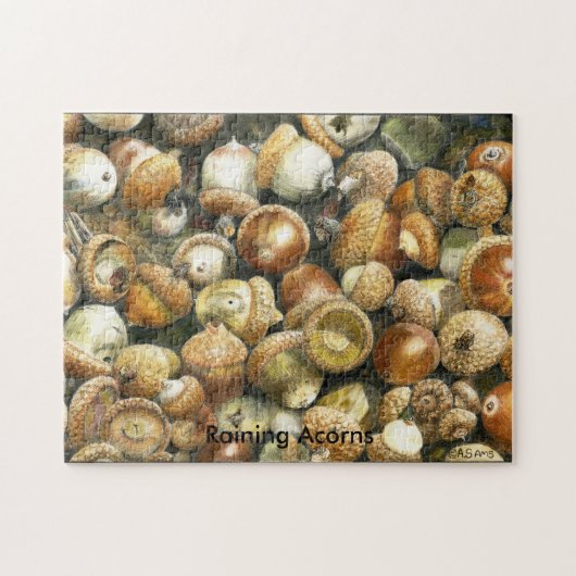 落ちたなドングリの分野のジグソーパズル ジグソーパズル (横)