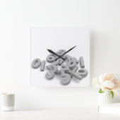 落ちたな数柱時計 スクエア壁時計 (ホーム)