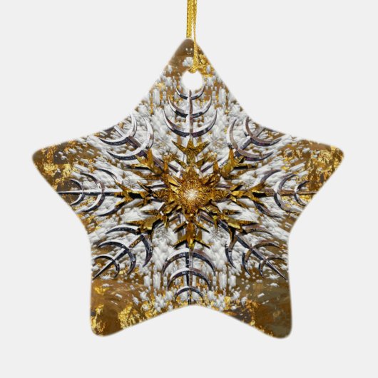 落ちたな雪 セラミックオーナメント (裏面)