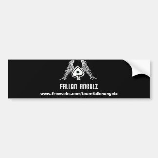 落ちたなANGELZのロゴ、www.freewebs.com/teamfalle..。 バンパーステッカー