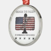 落ちたのに名誉を与えて下さい メタルオーナメント (左)