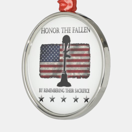 落ちたのに名誉を与えて下さい メタルオーナメント (左)