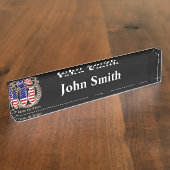 落ちたのに-頂上名誉を与えて下さい デスクネームプレート (側面)