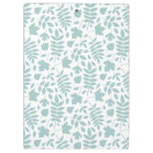 落ちたパタ離れーンLtティール（緑がかった色）オン白 クリップボード (裏面)