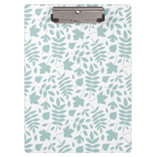 落ちたパタ離れーンLtティール（緑がかった色）オン白 クリップボード (正面)