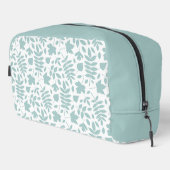 落ちたパタ離れーンLtティール（緑がかった色）オン白 ドップキット (右コーナー)