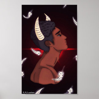 落ちたプリント ポスター