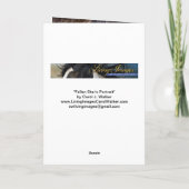 落ちた星の肖像　ワイルドホースのグリーティングカード サンキューカード (裏面)