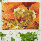 落ちた紅葉 キッチンタオル (折り畳み)