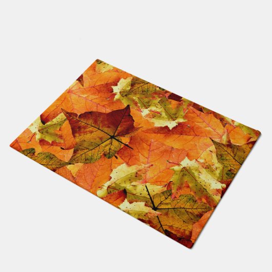 落ちた紅葉 ドアマット (アングル)