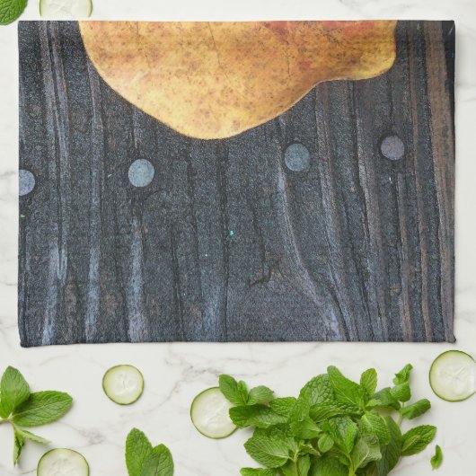 落ちた葉 キッチンタオル (折り畳み)