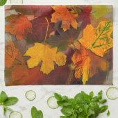 落ちた葉 キッチンタオル (折り畳み)