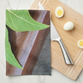 落ちた葉 キッチンタオル (四つ折り)