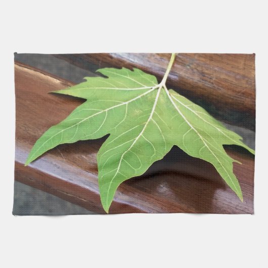 落ちた葉 キッチンタオル (横)