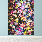 落ちた葉 キャンバスプリント (インサイチュ (ウッドフロア))