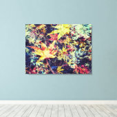 落ちた葉 キャンバスプリント (インサイチュ (ウッドフロア))