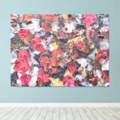 落ちた葉 キャンバスプリント (インサイチュ (ウッドフロア))