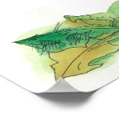 落ちた葉 ポスター (角)