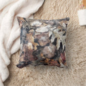 落ちた葉Autumn Winter Water Color Art クッション (ブランケット)