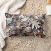 落ちた葉Autumn Winter Water Color Art ランバークッション (ブランケット)