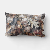 落ちた葉Autumn Winter Water Color Art ランバークッション (裏面)