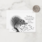 落ちた離れサンキューカード ノートカード (正面/裏面インサイチュ)