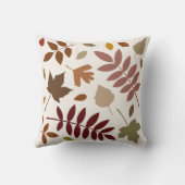 落ちた離れデザイン紅葉オンクリーム クッション (裏面)