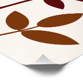 落ちた離れデザイン紅葉オンクリーム ポスター (コーナー)