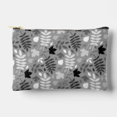 落ちた離れパターン白黒 アクセサリーポーチ (正面)