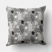 落ちた離れパターン白黒 クッション (裏面)