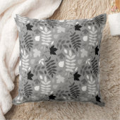 落ちた離れパターン白黒 クッション (ブランケット)