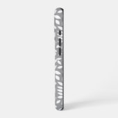 落ちた離れパターン白 iPhoneケース (左側面)