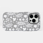 落ちた離れパターン白 iPhoneケース (裏面横)