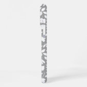 落ちた離れパターン白 iPhoneケース (左側面)