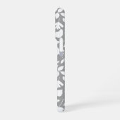 落ちた離れパターン白 iPhoneケース (左側面)