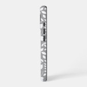 落ちた離れパターン白 iPhone 16ケース (左側面)