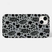 落ちた離れパターン黒のグレー Case-Mate iPhoneケース (裏面 (横))