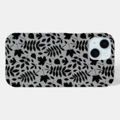落ちた離れパターン黒のグレー Case-Mate iPhoneケース (裏面 (横))