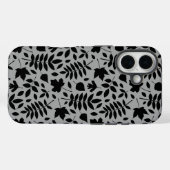 落ちた離れパターン黒のグレー Case-Mate iPhoneケース (裏面 (横))