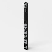 落ちた離れパターン黒のグレー Case-Mate iPhoneケース (裏面/左)