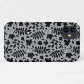 落ちた離れパターン黒のグレー Case-Mate iPhoneケース (裏面(横))