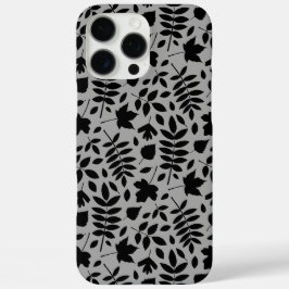 落ちた離れパターン黒のグレー iPhone 16 PRO MAXケース